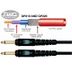 GROVER NOISELESS GUITAR CABLE BLACK-GOLD 3 M (10')