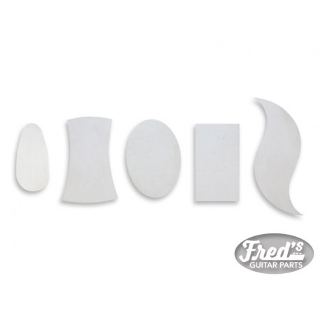 SMALL SHAPED SCRAPERS / RACLOIRS SET OF 5 - Fred's Guitar Parts
