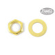 ALL PARTS® NUTS AND WASHERS FOR POTS OR JACKS US SIZE 3/8 In. GOLD (10 pcs)