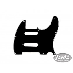 ALL PARTS® PICKGUARD FOR TELE® WITH STRAT® MID PICKUP 8 HOLES 2.28mm 3 PLY BLACK