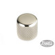 DOME KNOB NICKEL 6.35mm (FOR SOLID SHAFTS) (2)