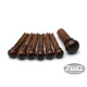 ALL PARTS® BRIDGE PINS SLOTTED WITH END PIN SNAKEWOOD (6 + 1pcs)