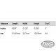 BLACK TUSQ XL® SADDLE ACOUSTIC BLANK SLAB 101.8 x 3.3 x 12.9mm