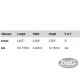 BLACK TUSQ XL® SADDLE ACOUSTIC BLANK SLAB 101.8x2.5x12.7mm