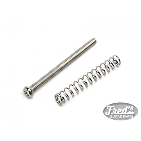 ALL PARTS® HEIGHT SCREWS AND SPRINGS FOR METRIC HUMBUCKER PICKUP NICKEL (4pcs)
