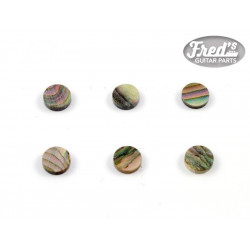ALL PARTS® DOTS 6.35mm (1/4") RED ABALONE (12 pcs)