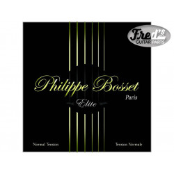 PHILIPPE BOSSET® ELITE STRINGS BLACK REGULAR TENSION 030-044 BLACK NYLON