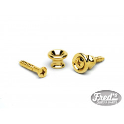 GIBSON* STYLE STRAP BUTTON GOLD (2)