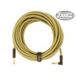 FENDER® DELUXE SERIES INSTRUMENT CABLE STRAIGHT/ANGLE 25 (7.5 M) TWEED
