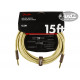 FENDER® DELUXE SERIES INSTRUMENT CABLE STRAIGHT/STRAIGHT 15 (4.5 M) TWEED