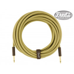 FENDER® DELUXE SERIES INSTRUMENT CABLE STRAIGHT/STRAIGHT 25 (7.5 M) TWEED