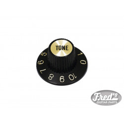 WITCH HAT TONE KNOBS INCH BLACK/GOLD (2pcs)