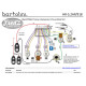 BARTOLINI HR-5.2AP/918 3 BAND, 5 KNOBS (VOL PUSH/PULL, BLEND, TREBLE, MID, BASS)