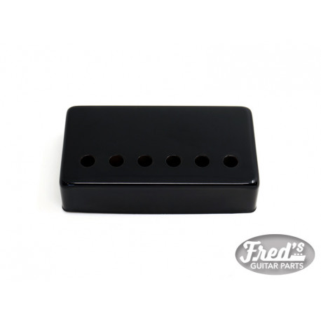 52mm SILVER COVER FOR HUMBUCKER BLACK