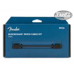 FENDER® BLOCKCHAIN™ PATCH CABLE KIT BLACK SMALL (9 PCS)