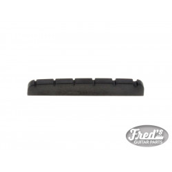 BLACK TUSQ XL NUT FENDER® STYLE SLOTTED FLAT BOTTOM 41.2x3.2x5.7 E-e34.8