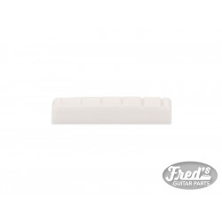 PLASTIC NUT FOR ACOUSTIC GUITAR WHITE (44 x 9 x 6.3mm)