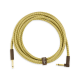 FENDER® DELUXE SERIES INSTRUMENT CABLE DROIT/COUDE 10ft (3 M) TWEED