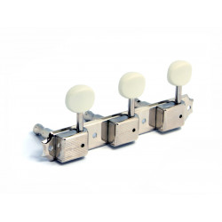 GOTOH KLUSON STYLE 3 ON PLATE NICKEL 1:15 WHITE BUTTONS