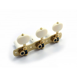 CLASSIC 1800 BOUTON PLASTIC IVORY SOLID BRASS 1:14