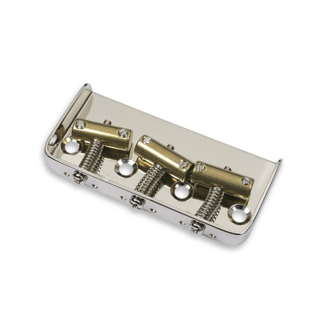 SHORT BRIDGE FOR TELE® WITH COMPENSATED BRASS SADDLES NICKEL - Fred's  Guitar Parts