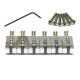 CLASSIC SADDLES STEEL STRAT/TELE CHROME 10.5mm (6 PCS)