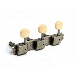 GOTOH KLUSON STYLE 3 ON PLATE AGED NICKEL 1:15 WHITE BUTTONS