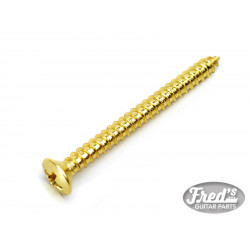 MOUNTING SCREWS FOR NECK PLATE FENDER® STYLE 4.2 x 45mm GOLD (Bulk 20 pcs)