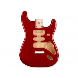 Deluxe Series Stratocaster® HSH Alder Body 2 Point Bridge Mount, Candy Apple Red