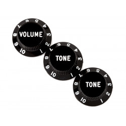 Stratocaster® Knobs, Black (Volume, Tone, Tone) (3)