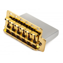 Vintage-Style Strat® Bridge Assembly, (2-3/16 Spacing), Gold