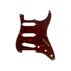 Pickguard, Stratocaster® S/S/S, 8-Hole Mount, Tortoise Shell, 4-Ply