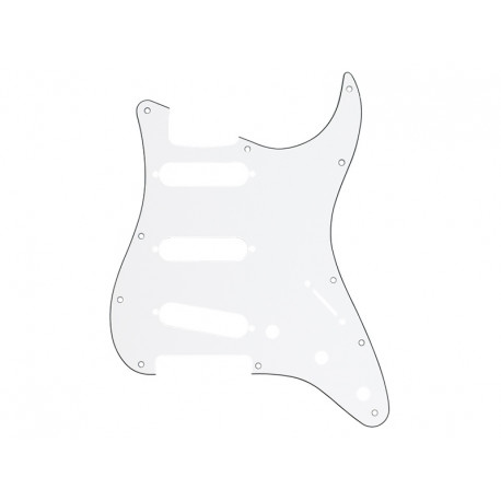 FENDER® PICKGUARD STRATOCASTER® S/S/S 11-HOLE MOUNT W/B/W 3-PLY