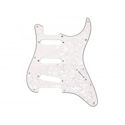 FENDER® PICKGUARD STRATOCASTER® S/S/S 11-HOLE MOUNT WHITE PEARL 4-PLY