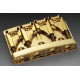 SCHALLER® 3D-4 BASS BRIDGE 4 STRING ROLLER SADDLES GOLD
