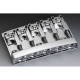 SCHALLER® 3D-5 BASS BRIDGE 5 STRING ROLLER SADDLES CHROME