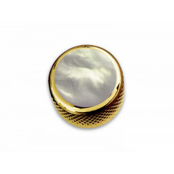 Q-PART DOME GOLD ACRYLIC WHITE PEARL