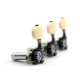 GOTOH® 35AR510S MACHINE HEADS CLASSIC IVORY BUTTONS ROLLER POSTS (1:16) X-NICKEL