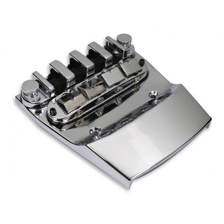 ALL PARTS® BRIDGE AND TAILPIECE FOR RICKENBACKER® BASS CHROME