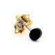 GOTOH® MACHINE HEADS SXB510V SOLID HEADSTOCK 3+3 BLACK BUTTON 1:15 GOLD