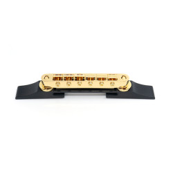 JAZZ GUITAR EBONY BRIDGE + TUNOMATIC GOLD (150x14mm)