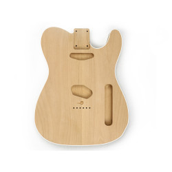 HOSCO® BODY FOR TELE® ALDER WITH WHITE BINDINGS SANDED UNFINISHED