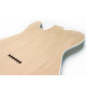 HOSCO® BODY FOR TELE® ALDER WITH WHITE BINDINGS SANDED UNFINISHED