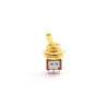 MINI TOGGLE SWITCH ON-ON 12mm THREAD GOLD