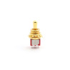 MINI TOGGLE SWITCH ON-ON-ON 12mm THREAD GOLD