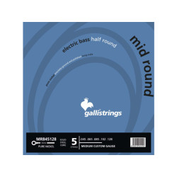 GALLI STRINGS® CORDES BASSE ÉLECTRIQUE FILET MI-ROND 045-128