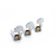 CLASSIC OPEN GEAR INDIVIDUAL 3X3 CHROME/WHITE (BULK)