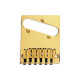 6-Saddle American Series Telecaster® Bridge Assembly (Gold)