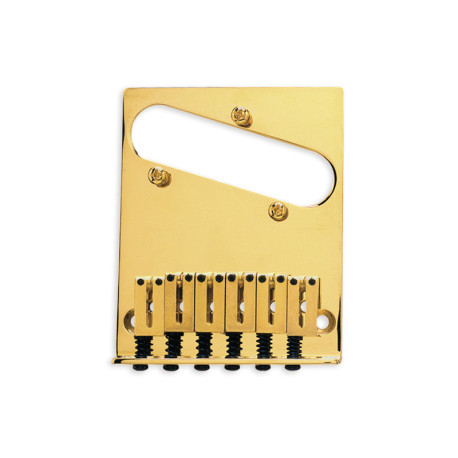 6-Saddle American Series Telecaster® Bridge Assembly (Gold)