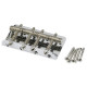 Pure Vintage Bass Bridge Assembly, Nickel/Chrome